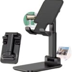 Suporte de Mesa para Celular e Tablet Dobrável Ajustável: estabilidade e praticidade para videochamadas, filmes e home office