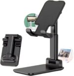 Suporte de Mesa para Celular e Tablet Dobrável Ajustável: estabilidade e praticidade para videochamadas, filmes e home office