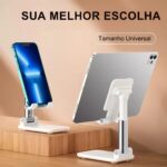 Suporte de Mesa para Celular e Tablet Dobrável Ajustável: estabilidade e praticidade para videochamadas, filmes e home office - Imagem 2