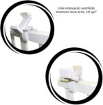 Suporte inclinável universal para câmera babá: fixação segura em berço, cama e móveis, com ajuste reto/inclinado. - Imagem 2