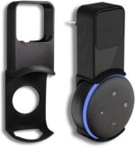 Suporte para Alexa Echo Dot 3: compacto, resistente e sem fios, organiza sua tomada com encaixe seguro e prático.