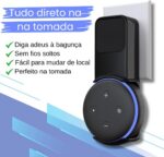 Suporte para Alexa Echo Dot 3: compacto, resistente e sem fios, organiza sua tomada com encaixe seguro e prático. - Imagem 2