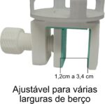 Suporte para Babá Eletrônica TakTark VB603 com largura ajustável e proteção para berço - Imagem 2