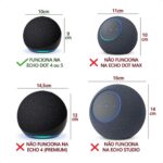 Suporte para Fixar na Parede para Alexa Echo Dot 4 e 5: mais espaço, instalação fácil e encaixe seguro. - Imagem 2