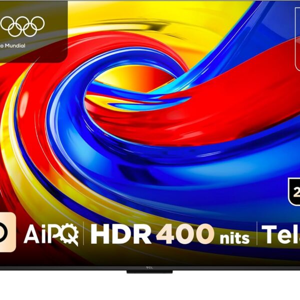 TCL ADVANCED 4K QLED TV 50 P7L: imagem QLED 4K com Google TV, Dolby Vision e design slim para sua sala.