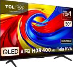 TCL ADVANCED 4K QLED TV 50 P7L: imagem QLED 4K com Google TV, Dolby Vision e design slim para sua sala. - Imagem 2