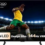 TCL PREMIUM 4K QD-Mini LED 55 A400M: imagem vibrante, 144 Hz VRR e Google TV para máximo desempenho e compra certa.