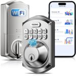 TEEHO TE012W fechadura inteligente WiFi com impressão digital, acesso remoto e segurança sem chave para sua casa e escritório