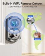 TEEHO TE012W fechadura inteligente WiFi com impressão digital, acesso remoto e segurança sem chave para sua casa e escritório - Imagem 2