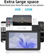 Tablet Android 7" com Android 12, 4GB RAM, 32GB e expansão até 1024GB, ideal para compra e uso diário - Imagem 2