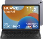 Tablet, HUAWEI MatePad 11.5 New, Tablet com Teclado Destacável, Wifi 6+128GB, Tela FullView de 11.5”2.2K 120 Hz, Câmera Traseira 13 MP, Câmera Frontal 8 MP, Bateria de 7700 mAh, Cinza Espacial