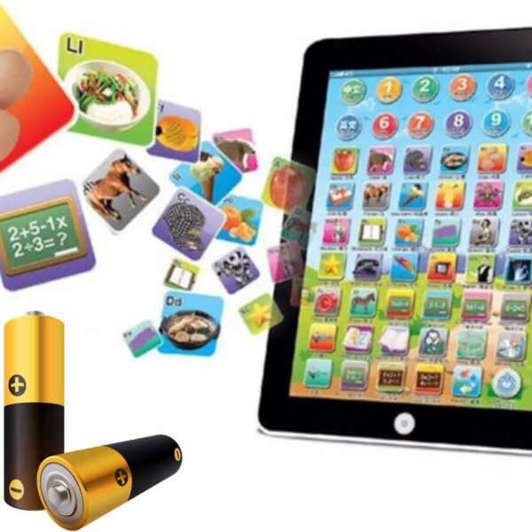 Tablet Infantil Didático Interativo Bilingue Azul