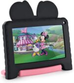 Tablet Infantil Minnie Multilaser com controle parental, 32GB e case resistente para diversão segura e prática.