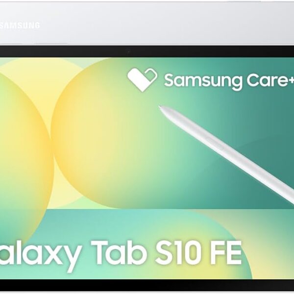 Tablet Samsung Galaxy Tab S10 FE, Prata, 128GB, 8GB RAM, Tela Imersiva de 10.9" 90Hz, Camera Traseira de 13MP, Câmera Frontal de 12MP Ultra Wide, Wifi 6, IP68, Android 15