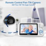 TakTark Babá Eletrônica com Câmera 4.3, áudio bidirecional, visão noturna e monitoramento seguro sem Wi-Fi - Imagem 2