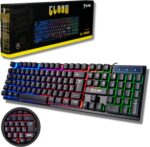 Teclado Gamer RGB MTS ABNT2 com Anti-Ghosting e 12 atalhos multimídia para jogos e digitação precisa