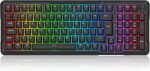 Teclado Mecânico Gamer Redragon Arlokks Preto RGB Gasket Mount 1800 Compact Switch Redragon RPC linear QMK/VIA Hotswap 5 Pinos Roda de Volume Tri-Mode USB Tipo-C, Bluetooth e USB 2.4GHz K742B