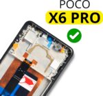 Tela Display para Poco X6 Pro AMOLED com aro preto original nacional, compatível com biometria e pronta para reposição. - Imagem 2