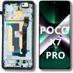 Tela Display para Poco X7 Pro AMOLED com Aro Preto: qualidade original, 120Hz e compatível com biometria para reposição ideal.
