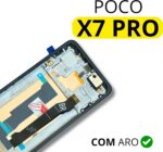 Tela Display para Poco X7 Pro AMOLED com Aro Preto: qualidade original, 120Hz e compatível com biometria para reposição ideal. - Imagem 2