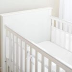 Tela para Berço Respirável Branco 1,60m x 30cm: proteção anti-sufocante, fácil de instalar e lavar para mais segurança no sono do bebê