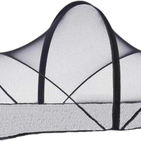 Tenda para berço de bebê dobrável e respirável, fácil de instalar, proteção e conforto para seu bebê, preto M