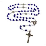 Terço Colar São Bento Hematita 6mm com medalha central: proteção, fé e elegância para uso diário.