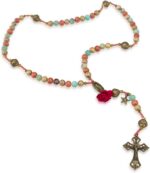 Terço Nossa Senhora de Guadalupe Madeira 8mm: devoção e qualidade para sua oração diária.