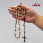 Terço Nossa Senhora de Guadalupe Madeira 8mm: devoção e qualidade para sua oração diária. - Imagem 2