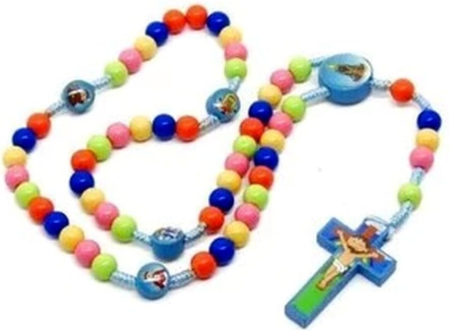 Terço Rosário Infantil Colorido para Crianças: ideal para catequese e Terço Rosário Infantil Colorido para Crianças: ideal para catequese e oração, com contas leves e fáceis de manusear