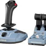 Thrustmaster TCA Officer Pack Airbus Edition - Sistema de controle de voo abrangente com sidestick e quadrante de aceleração para PC