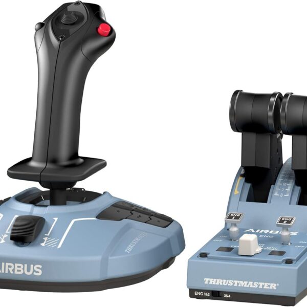 Thrustmaster TCA Officer Pack Airbus Edition - Sistema de controle de voo abrangente com sidestick e quadrante de aceleração para PC