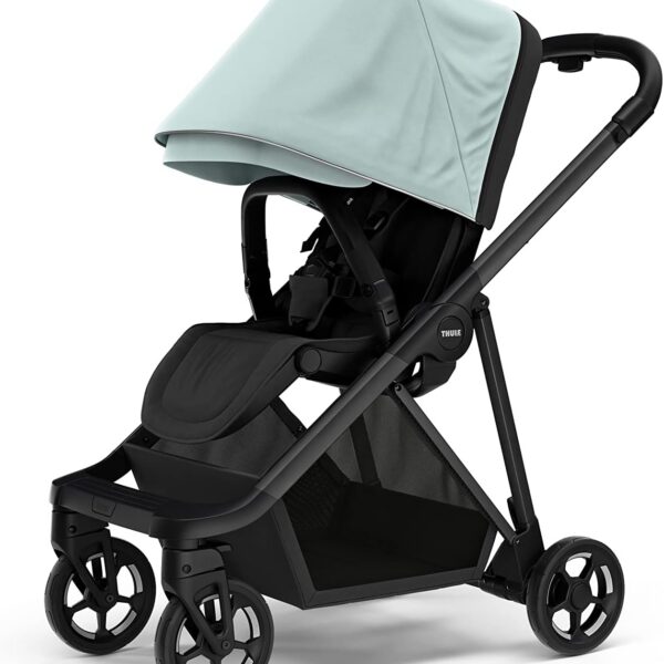 Thule Shine City: carrinho compacto, leve e dobrável com uma mão, ideal para mobilidade urbana com conforto e praticidade.