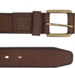 Timberland Cinto de couro casual masculino: estilo e durabilidade para completar seu visual com elegância. - Imagem 2