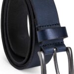 Timberland Cinto jeans clássico masculino 35 mm em couro legítimo, durável e versátil para o dia a dia.