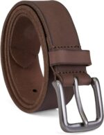 Timberland Cinto jeans clássico masculino de 35 mm em couro legítimo, durável e versátil para uso diário.