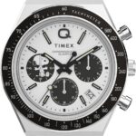 Timex Relógio masculino Q de 40 mm: estilo retrô com design clássico e visual versátil para o dia a dia.