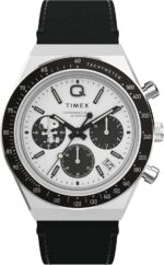 Timex Relógio masculino Q de 40 mm: estilo retrô com design clássico e visual versátil para o dia a dia.