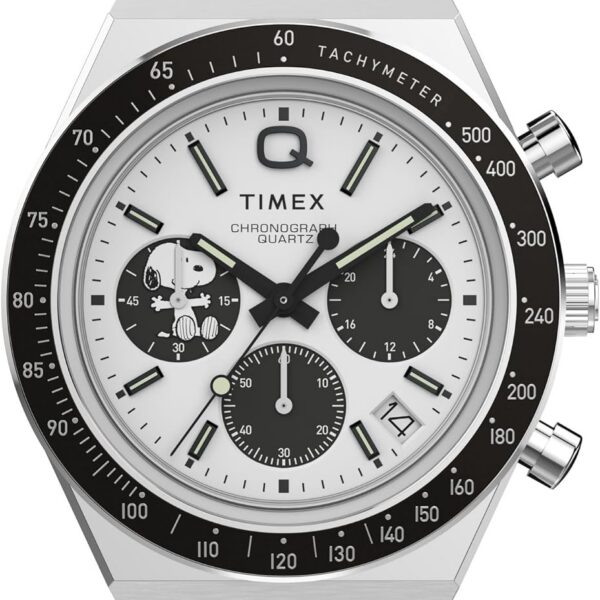 Timex Relógio masculino Q de 40 mm: estilo retrô com design clássico e visual versátil para o dia a dia.