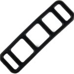 Tiras elásticas de silicone para luz de bicicleta, fixação segura e fácil em guidão, 4 unidades, preta.
