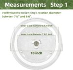 Toca-discos de vidro 25,4 cm para micro-ondas Samsung, resistente ao calor, lavável e substituição perfeita DE74-00027A. - Imagem 2