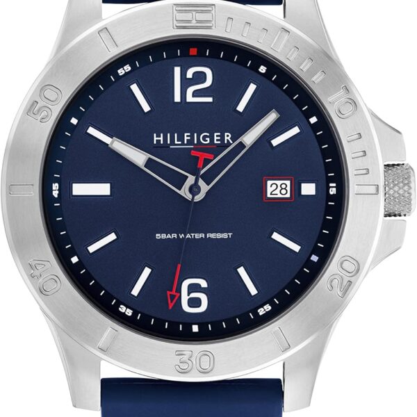 Tommy Hilfiger relógio masculino preppy em aço inoxidável: estilo sofisticado e versátil para comprar hoje