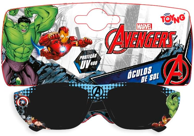 Toyng Marvel Óculos de Sol Vingadores com proteção UV e Toyng Marvel Óculos de Sol Vingadores com proteção UV e estilo para os pequenos heróis.