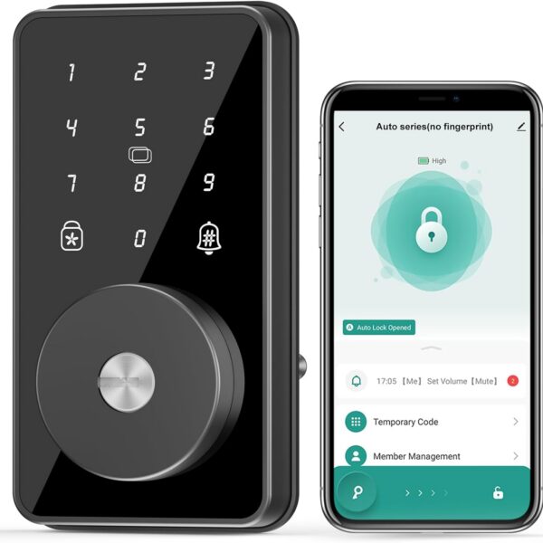 Trava inteligente MOUSETRO: 4 formas de acesso, teclado digital e app Bluetooth para mais segurança e praticidade na entrada.