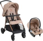 Travel System Burigotto Lui até 22Kg com bebê conforto Materna: conforto, segurança e praticidade para passeios completos.
