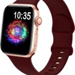 TreasureMax Sport Band: pulseira de silicone macio para Apple Watch, confortável, resistente e fácil de instalar.