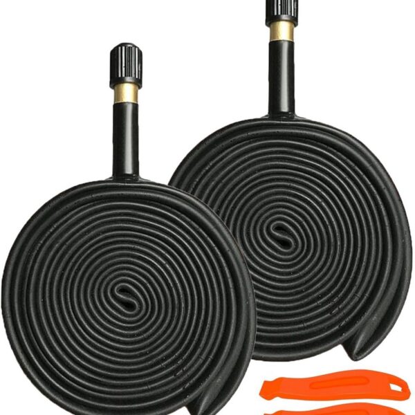 Tubo interno de bicicleta 26 fat 66 cm resistente com válvula, à prova de vazamento e ideal para e-bikes e bikes dobráveis