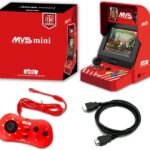 UNICO MVS Mini Arcade and Red Gamepad with Pre-Loaded 45 SNK Retro Games