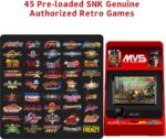 UNICO MVS Mini Arcade and Red Gamepad with Pre-Loaded 45 SNK Retro Games - Imagem 2