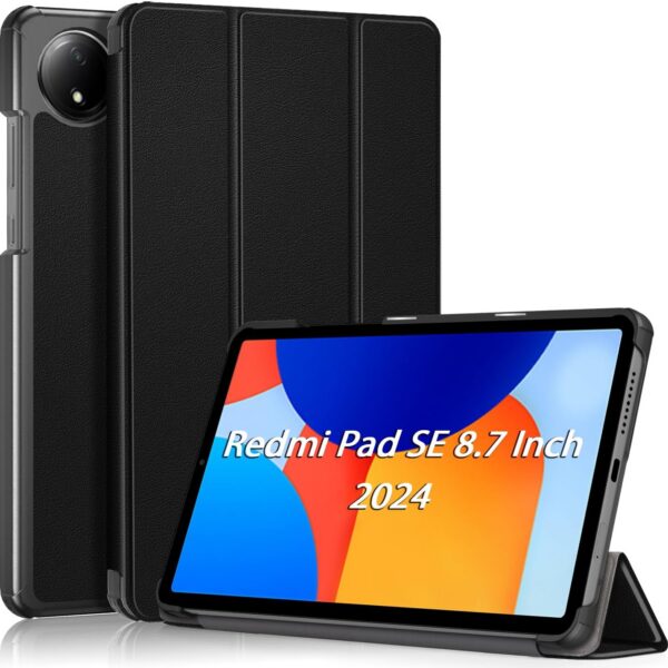 USTIYA Capa para Xiaomi Redmi Pad SE 8,7 polegadas, proteção premium PC+PU com wake/sleep automático【